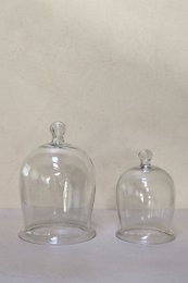 Elegant glaskuppel dekorativ bordpladeobjekt