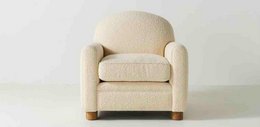 BUTACA POLIESTER MADERA 79X72X86 BORREGUITO BLANCO MB206607