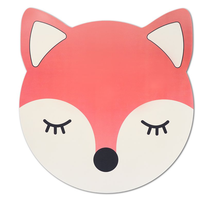 Placemat ‘Fox’, kunststof, roodbruin