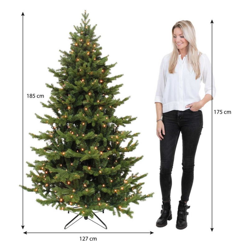 Árbol de Navidad artificial iluminado Sherwood Verde