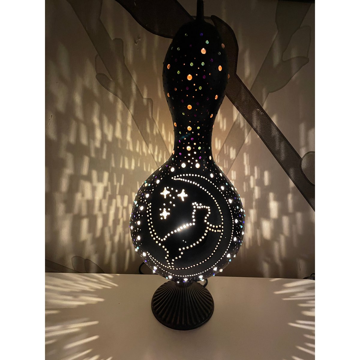 Kürbislampe - Katze und der Mond 2