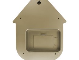 Wandklok Modern Koekoek Metallic
