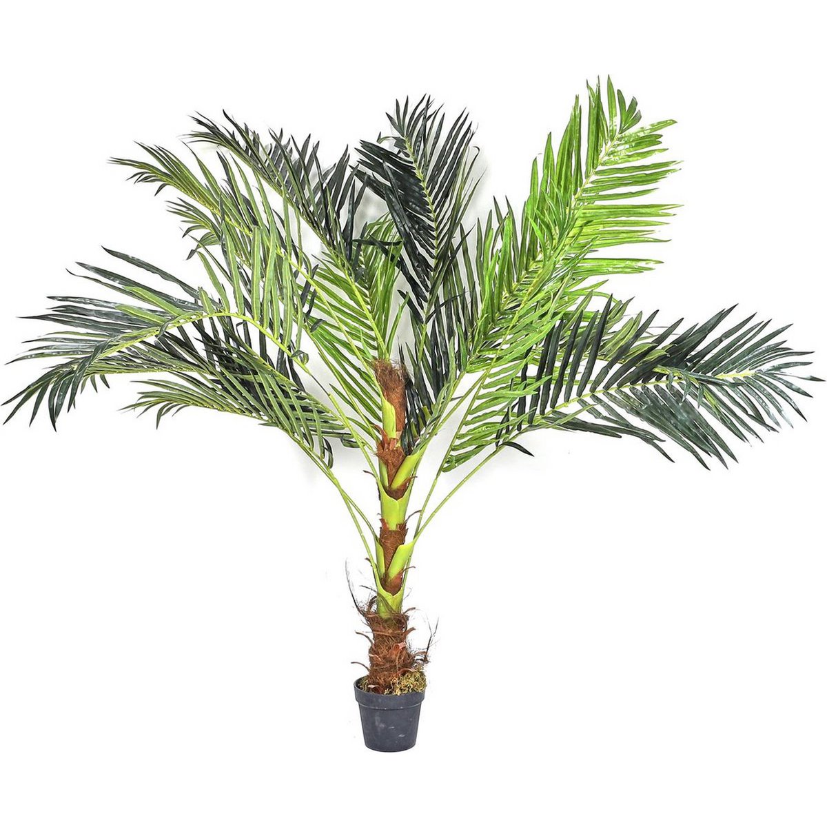 Kunstplant Sago Palm – Cycas Revoluta – Ø60 x 142,5 cm – Levensechte Exotische Kunstpalm voor Binnen – Onderhoudsvrije Kunstboom als Tropische Interieurdecoratie – Groen