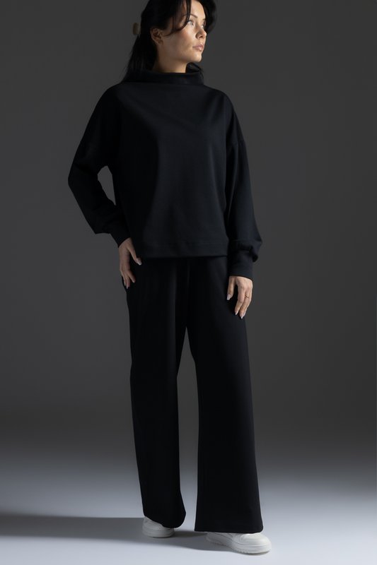 Lounge by Luin Bluse, Schwarz