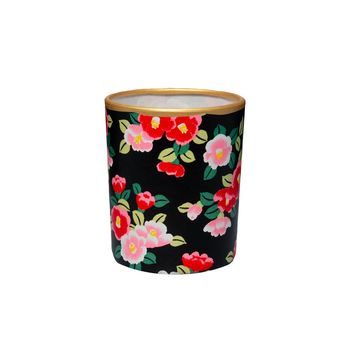 Handmade tealight holder made of glass & Chiyogami paper | Hirune | Table decoration