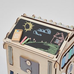 Set - BusyBoard maison natura/menthe et cube créatif