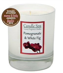 Candle Spa Luxuskerze im 20cl Becher - Granatapfel & weiße Feige
