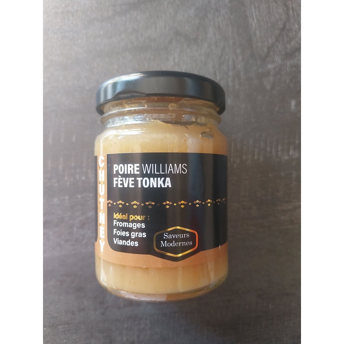 Chutney de pera Williams y haba tonka