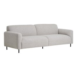 Salvador 3-Sitzer-Sofa – Polyester, Schaumstoff, Sperrholz, Hellgrau – 228 x 93 x 80 cm