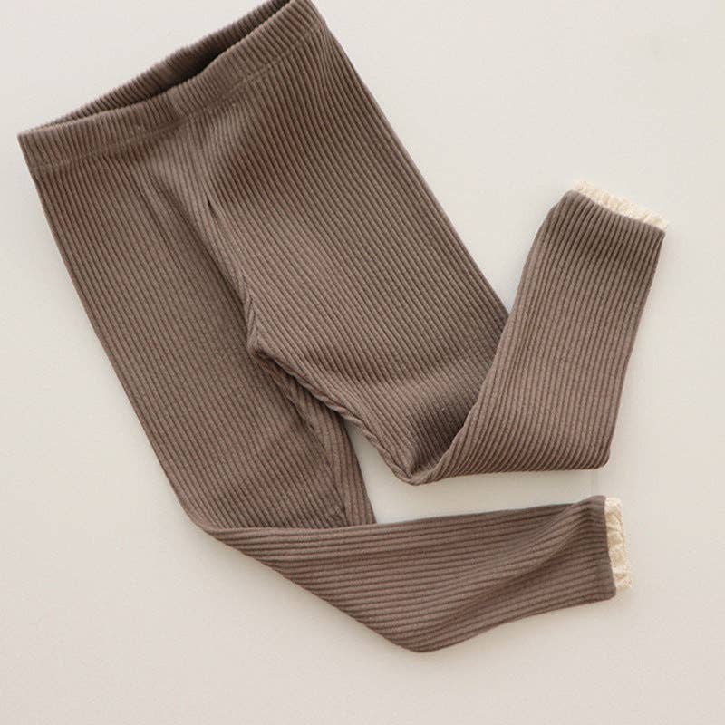 Legginsy z marszczoną bawełną organiczną Annie & Charles®