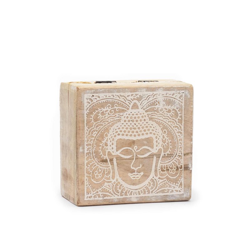 Wholesale Wooden Boxes and Trays with Buddha & Hamsa Design