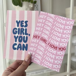 Postcard 'Yes Girl'