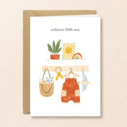 Baby kort | Welcome little one | Sol
