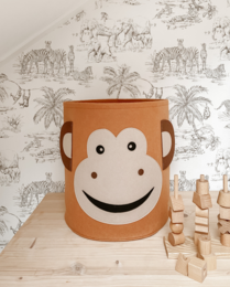 Storage Basket Children's Room - Monkey