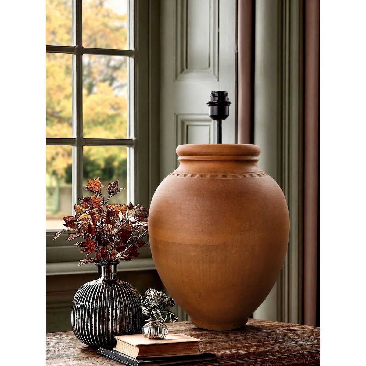 Terracotta no.57 - Timelessly Human Collection - Ceramic table lamp