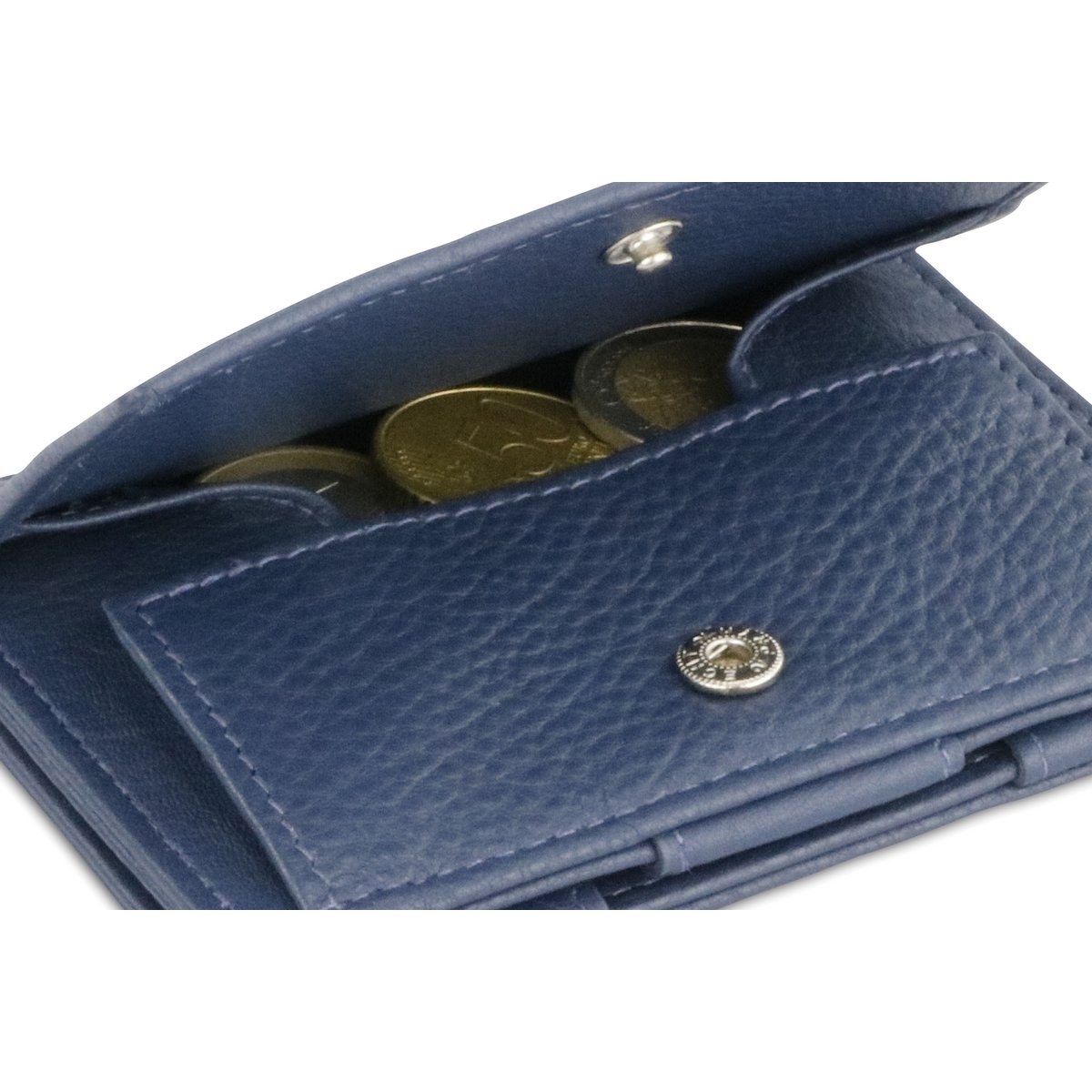 Portafoglio Essenziale Monete Blu Navy