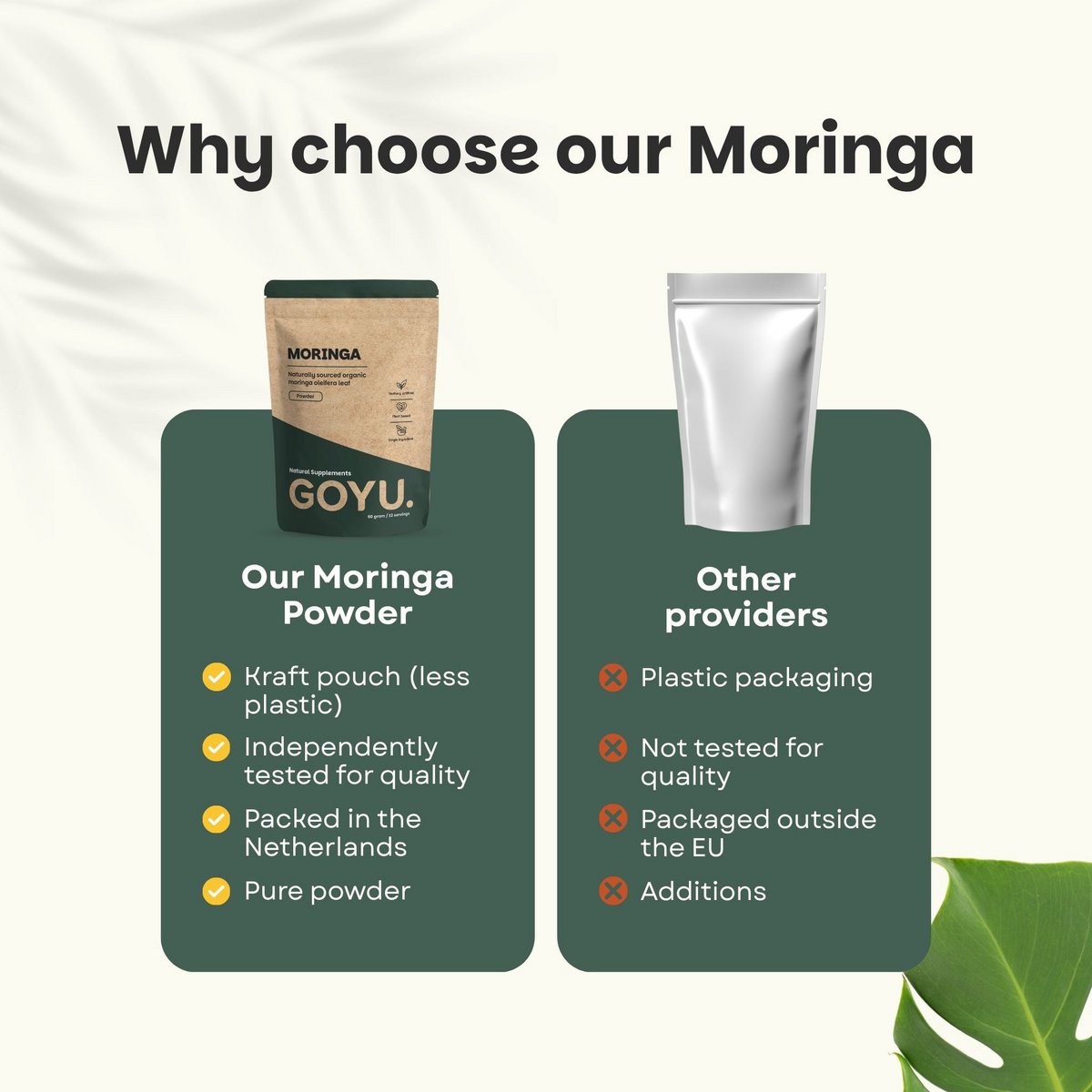 Organiczny proszek Moringa - 60 gramów