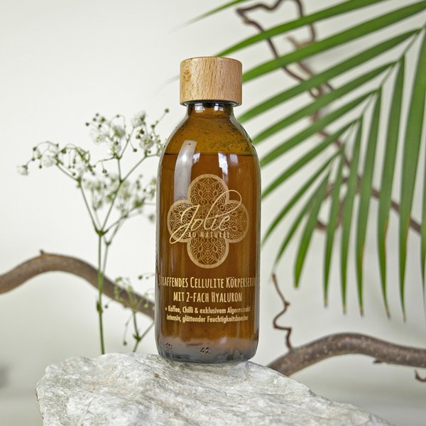 Firming hyaluronic body serum against cellulite💚 with coffee chili, aloe vera & algae