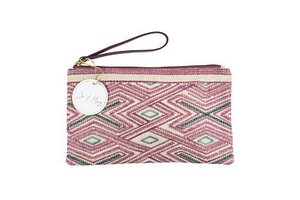 Laurine embroidered pouch