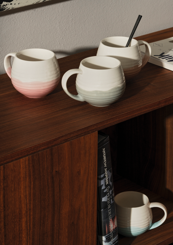 M&W ILLUSION Snug Mug 400ml, Aqua
