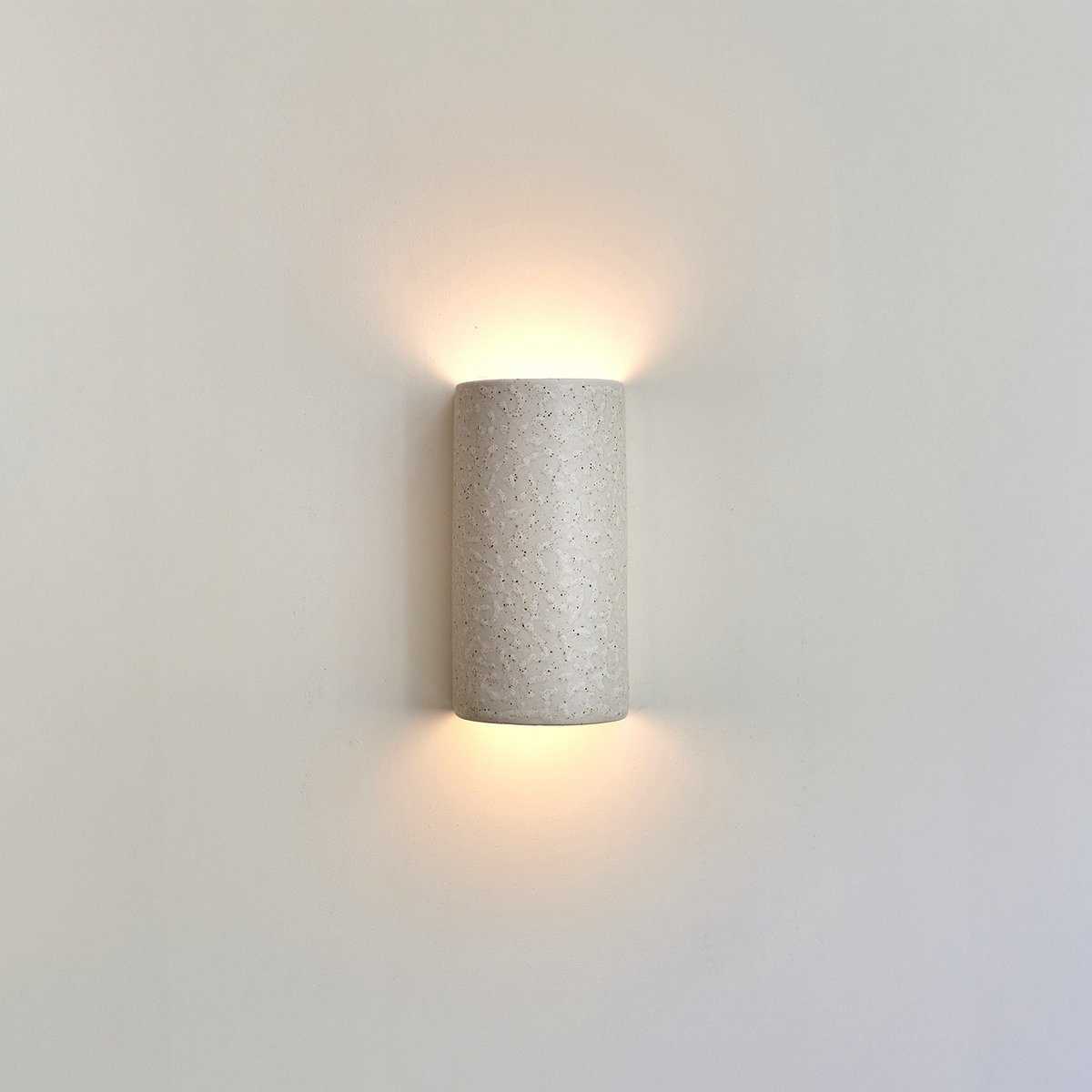Ceramic wall lamp - Beige spotted brown