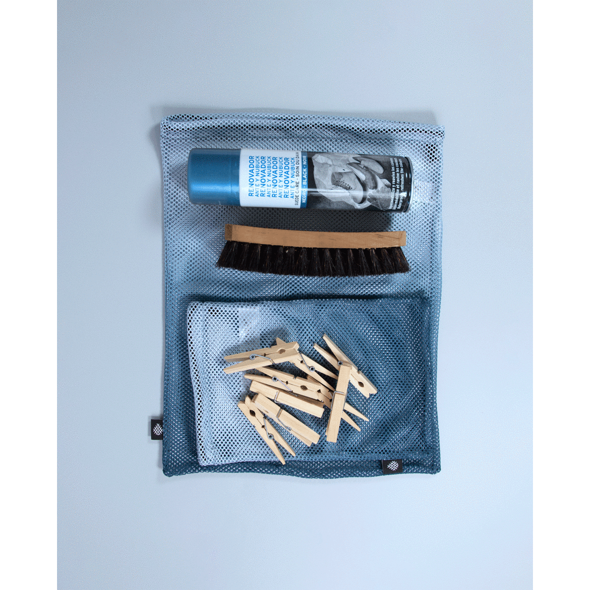 Nul afvalzakken stalen blauw