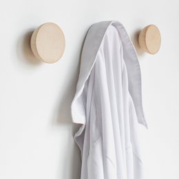 Round Beech Wood Wall Hook / Knob