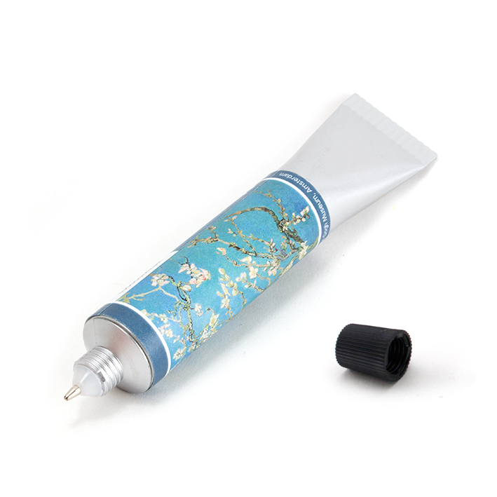 Stylo tube de peinture, fleur d'amandier, Van Gogh