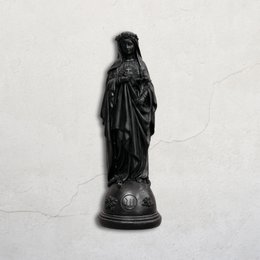 Statuette Mary med blomster