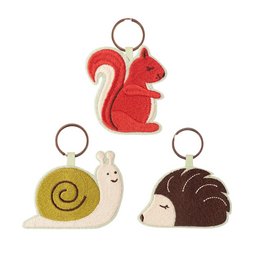 Sleutelhanger Bosdieren Assortiment 3 designs