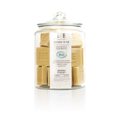 Biologische zeeppot met ezelinnenmelk - Reinigingsverzorging - 30 x 100 g