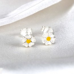 Buttercup Mini Stud Earrings - 925 Sterling Silver - OHR925-44
