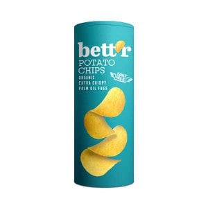 Potato Chips with Salt, organic, Bett’r, 160g