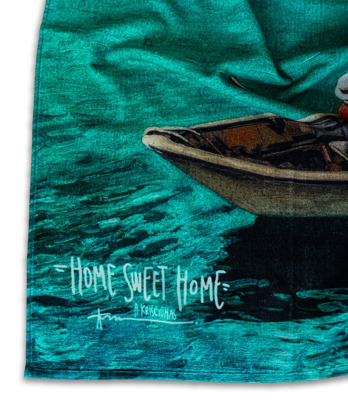 Beach towel Home Sweet Home - Algis Kriščiūnas