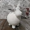 Pors eland aardewerk wit 11x10x16cm (36390)