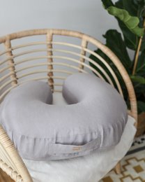 Almohada de lactancia de lino - 6 COLORES, almohada de lactancia, almohada de lactancia de lino, almohada en forma de u, ayudante para la madre y el bebé, almohada de lactancia de lino