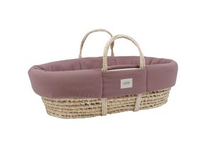 MUSLIN PADDED MOSES COVER PURPLE