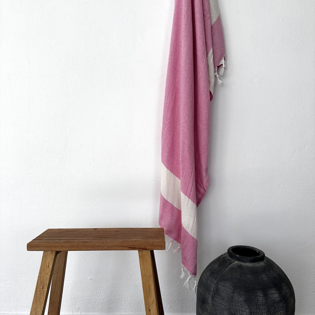 LEY! Plaid herringbone - pink