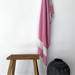 LEY! Plaid herringbone - pink