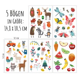 Tatouages ​​pour enfants - motif "enfants nature"