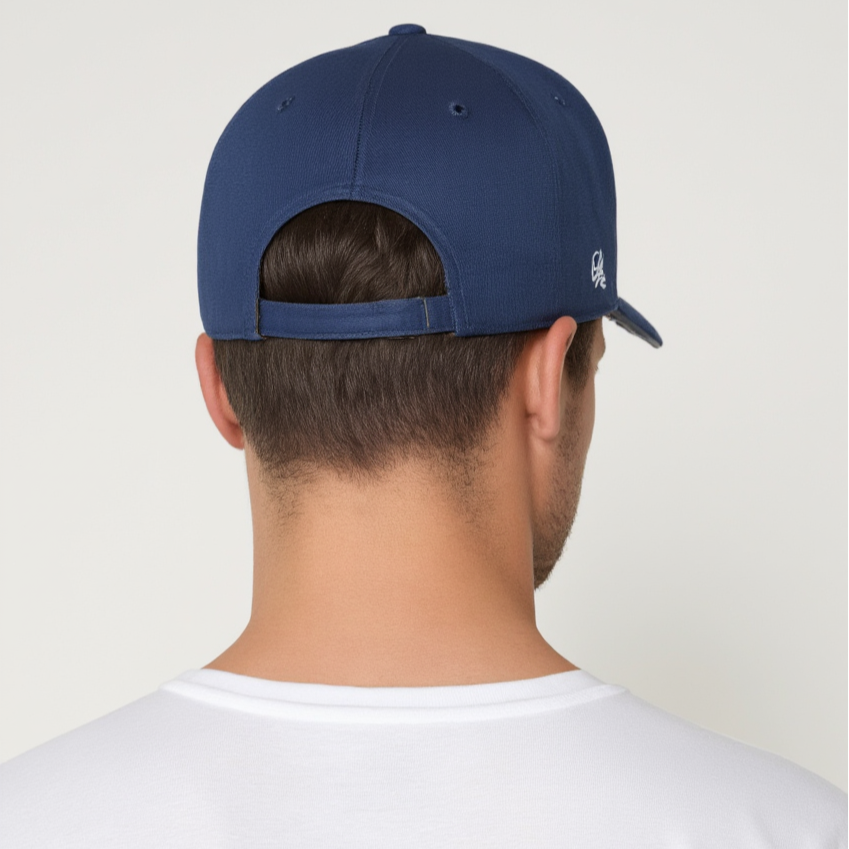 O.Leo baseballkasket - Blå - Hvid løve - Unisex