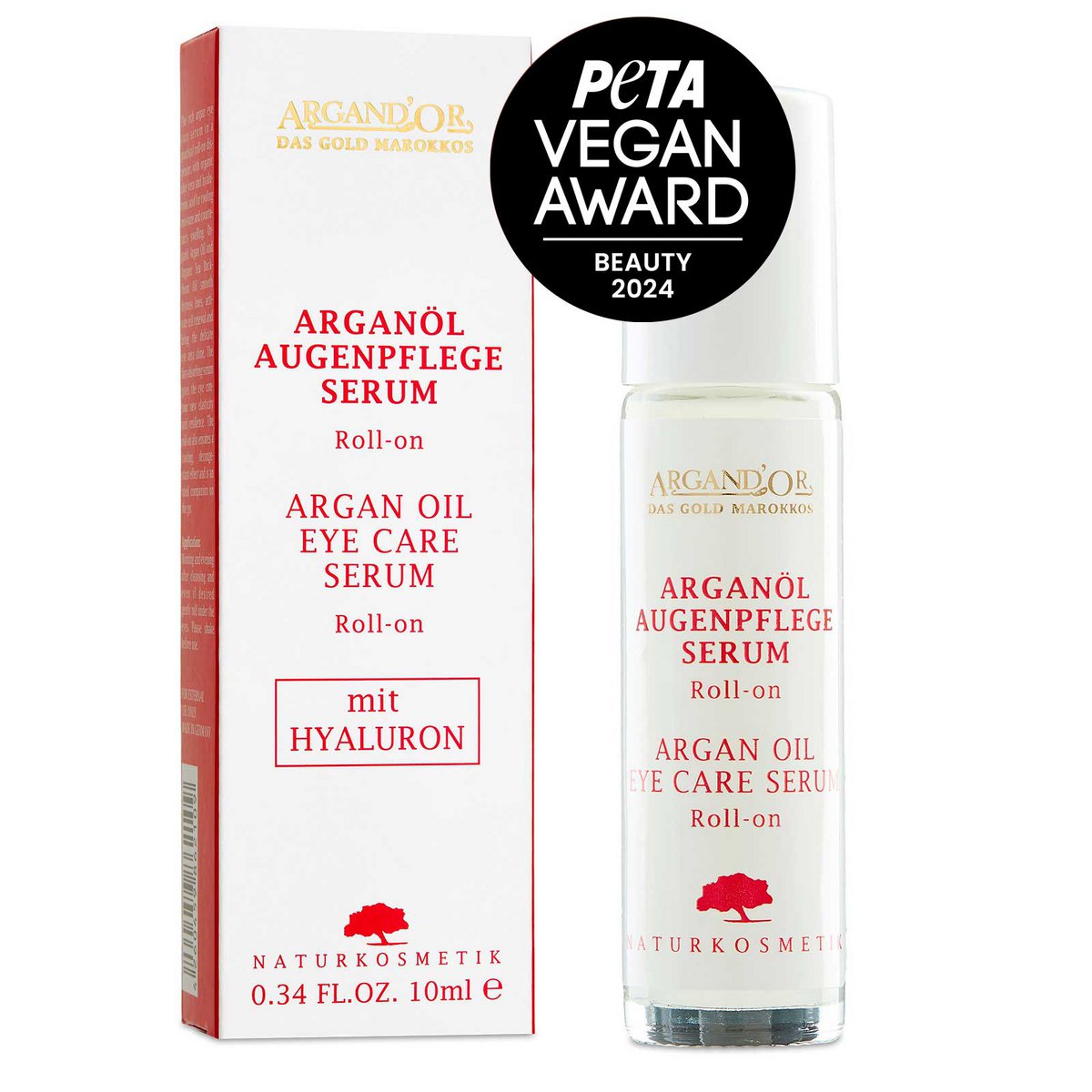 OLEJ ARGANOWY SERUM PIELĘGNACYJNE POD OCZY - ROLL-ON 10 ML
