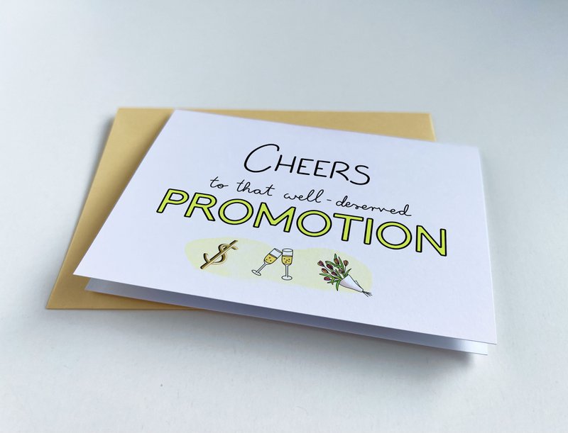Biglietto d'auguri per la promozione - Saluti a quella meritata promozione