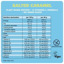 Vegansk glutenfri bar "Saltede karamel" 40g
