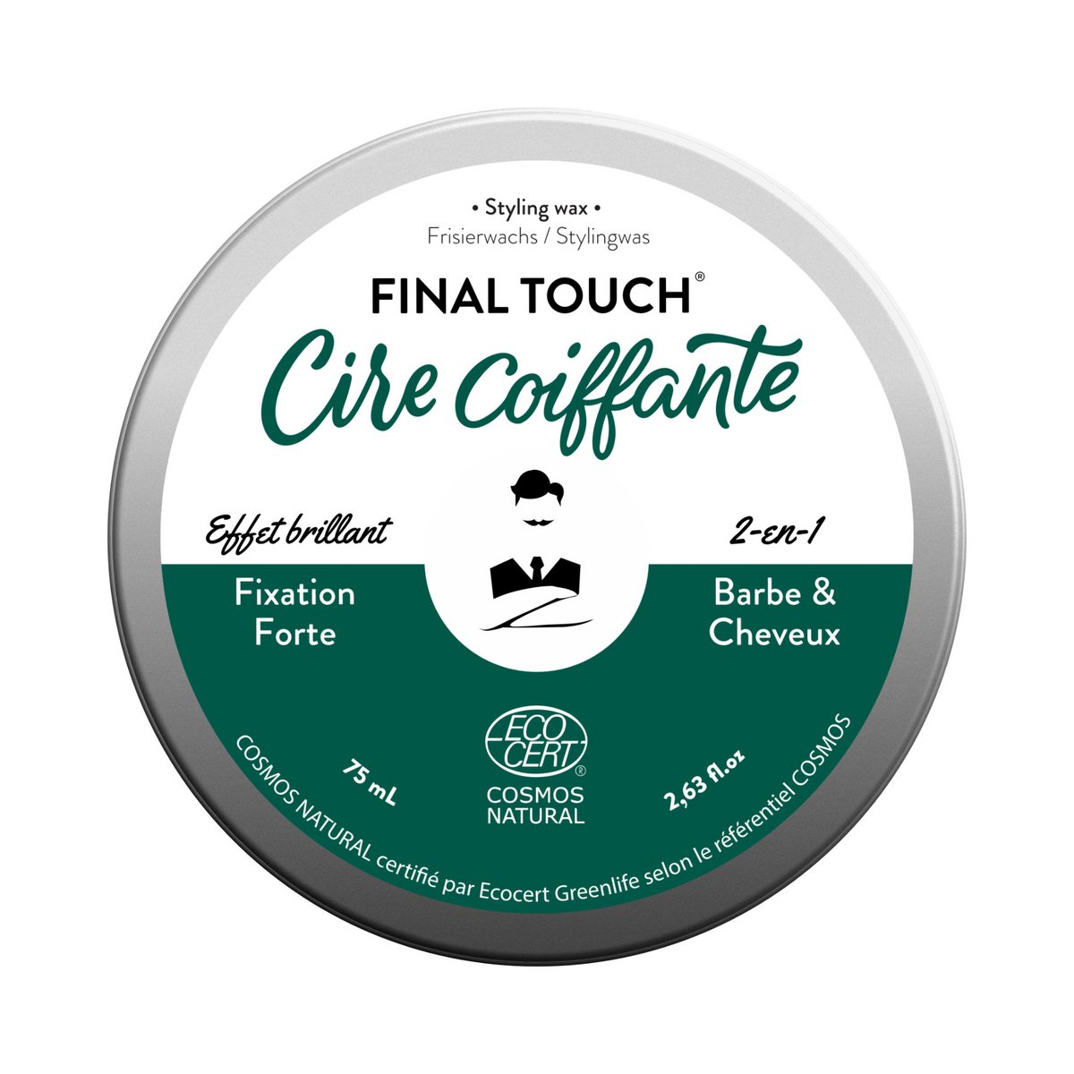 FINAL TOUCH - Cire coiffante et barbe pour homme