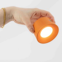 Schreibtischlampe Design LED auf Batterie weiß, mit Wandmontage