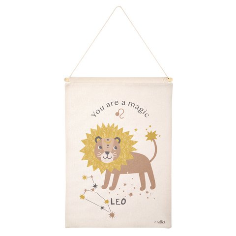 LITTLE LEO Kinderwandbild Sternzeichen Löwe