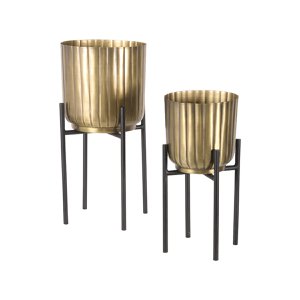 Hazer Pflanzenständer – Antikgold – Metall – Einheitsgröße 23 x 50 x 23 cm