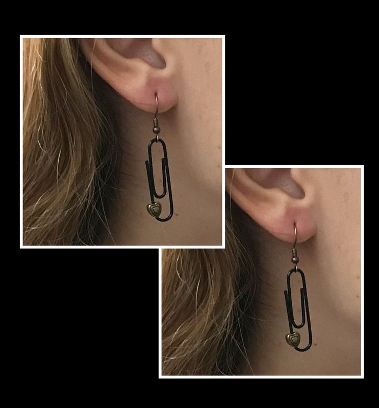 Pendientes de clip personalizados morados | por lovebynlanla