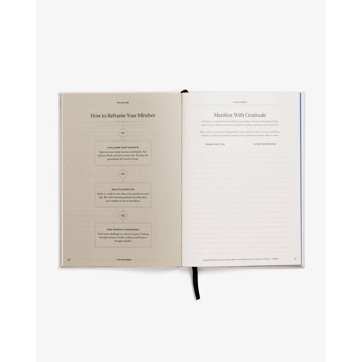 Life Designer Journal - 100+ Eingabeaufforderungen für das Selbstwachstum, Ziele